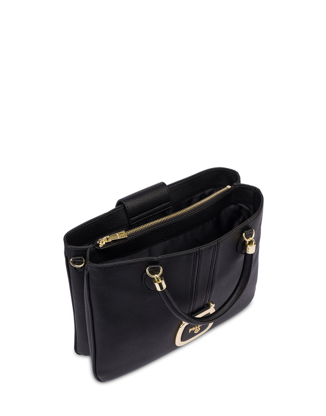 Pollini Borsa Doppio Manico Oasis Nero Spedizione Gratuita
