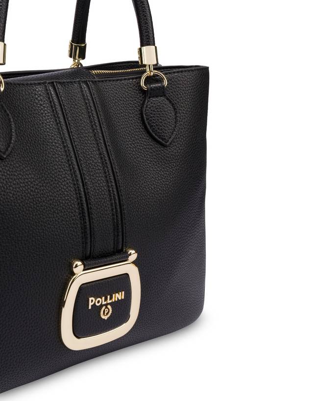 Pollini Borsa Doppio Manico Oasis Nero Spedizione Gratuita