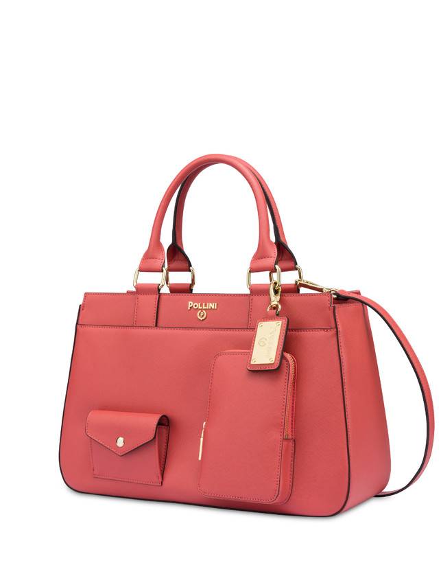 Pollini Borsa Doppio Manico Eclectic Arancio Pezzi Unici