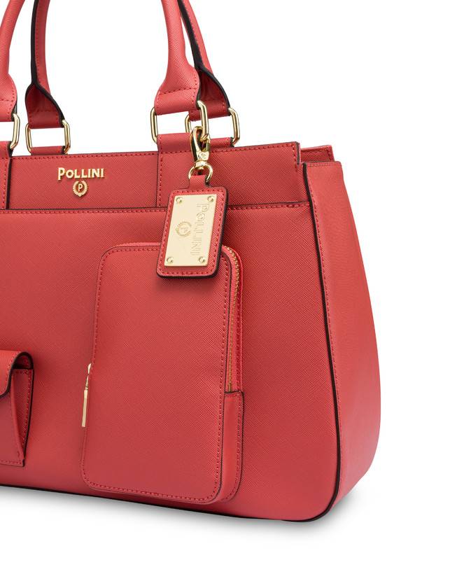 Pollini Borsa Doppio Manico Eclectic Arancio Pezzi Unici