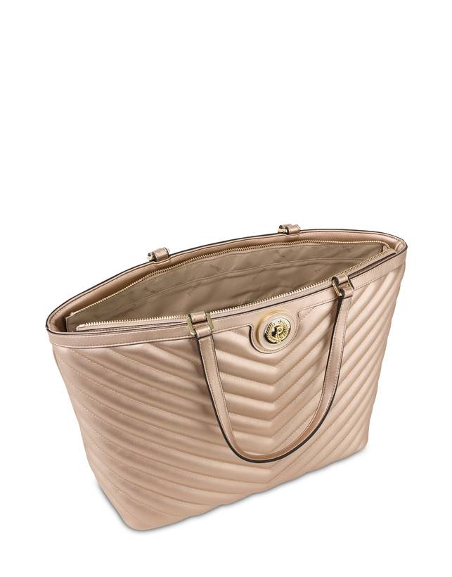 Pollini Tote Bag Matelassé Sunbeam Rose Gold Convenienza