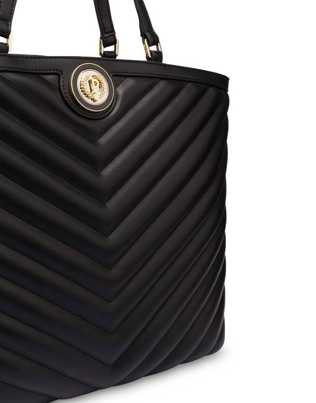 Pollini Tote Bag Matelassé Sunbeam Nero Novità