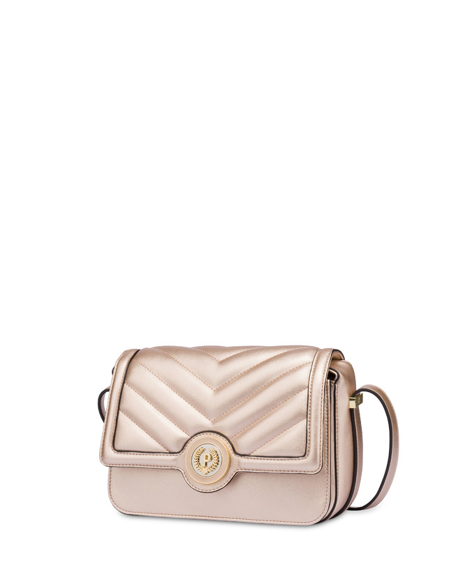 Pollini Borsa A Tracolla Matelassé Sunbeam Rose Gold Saldi
