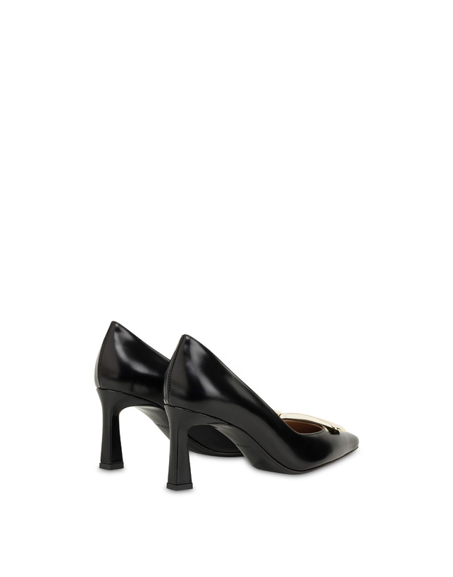 Pollini Décolleté In Vitello Abrasivato Bullion Nero Vendite Flash