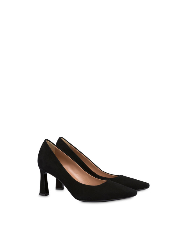 Pollini Décolleté In Camoscio Sissi Nero In Saldo