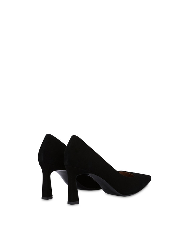 Pollini Décolleté In Camoscio Sissi Nero In Saldo
