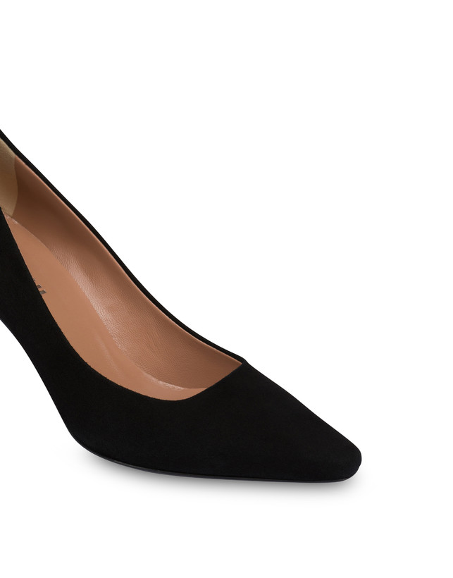 Pollini Décolleté In Camoscio Sissi Nero In Saldo