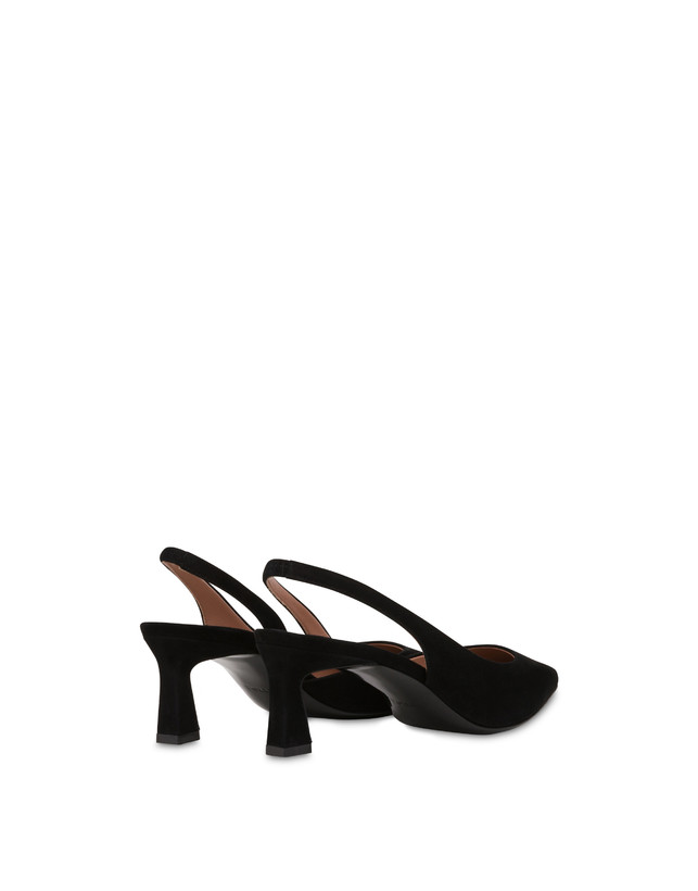 Pollini Slingback In Camoscio Sissi Nero 2025