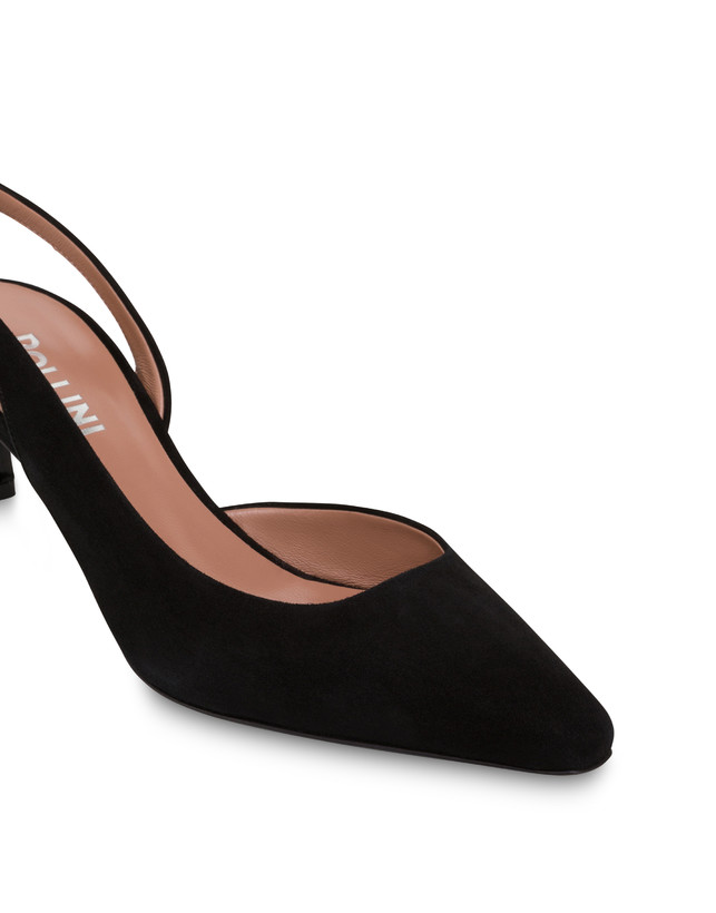 Pollini Slingback In Camoscio Sissi Nero 2025