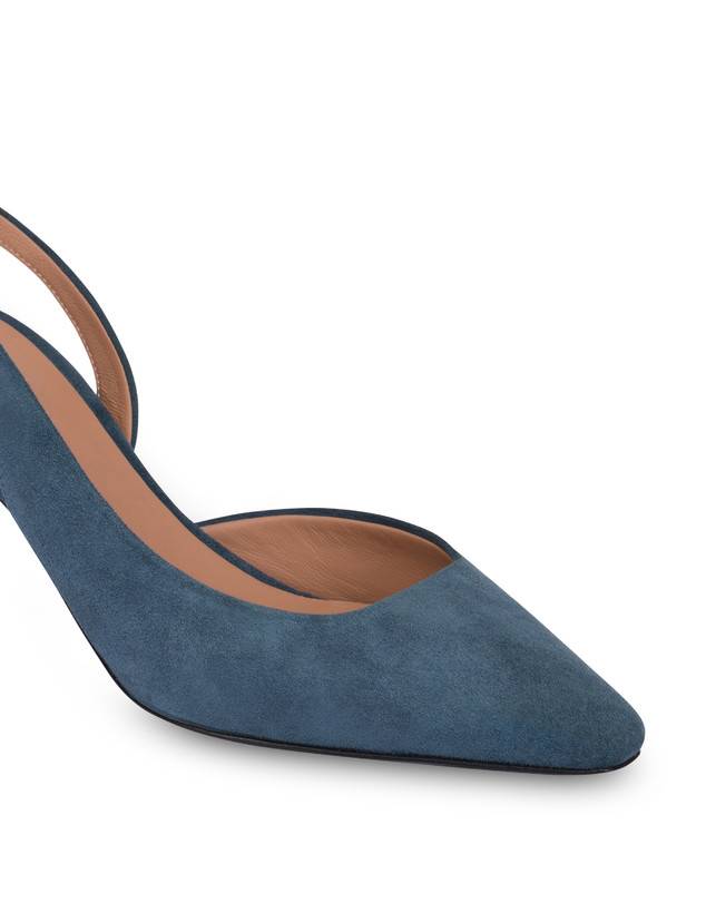 Pollini Slingback In Camoscio Sissi Maestrale In Linea