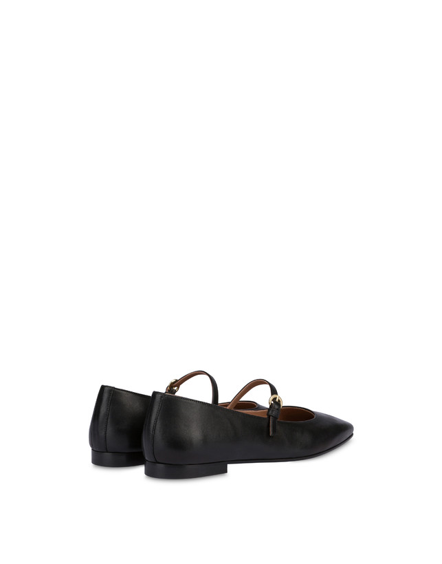 Pollini Ballerine In Nappa Nina Nero Spedizione Gratuita
