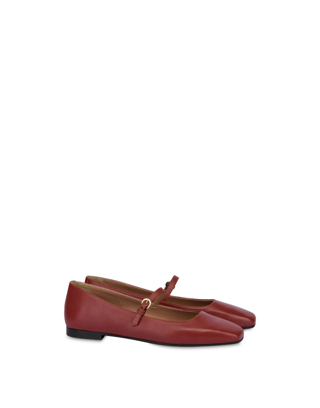 Pollini Ballerine In Nappa Nina Terracotta Soddisfazione Garantita