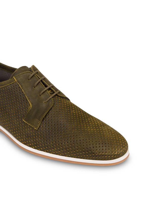 Pollini Derby In Scamosciato Traforato B-light Militare Promozione Limitata