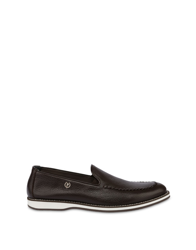 Pollini Mocassini In Vitello Green Field T.moro