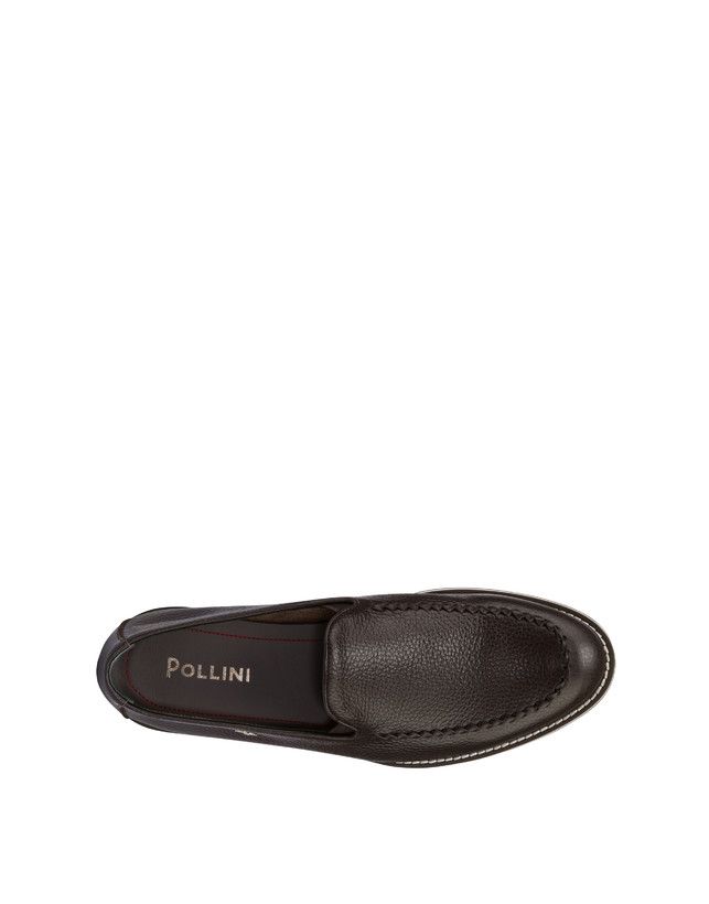 Pollini Mocassini In Vitello Green Field T.moro Fino Al -60%