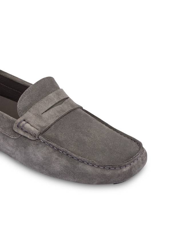 Pollini Mocassini Driver In Crosta Eazy Grafite Prezzo Ridotto