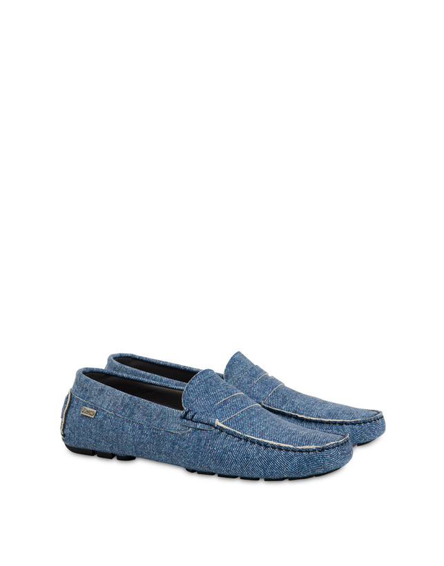 Pollini Mocassini Driver In Nappa Eazy Blu Sottocosto