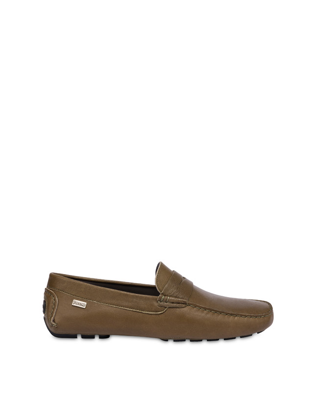 Pollini Mocassini In Nappa Eazy Militare
