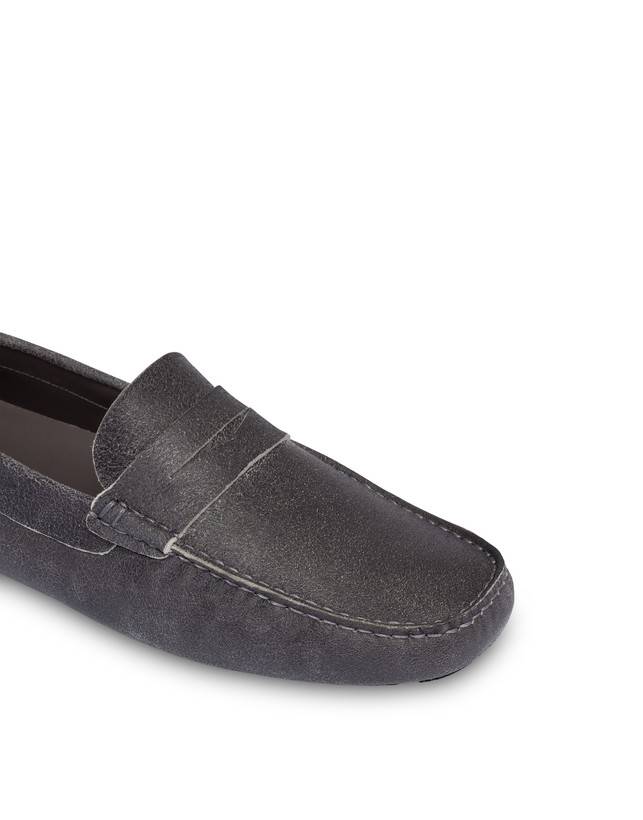 Pollini Mocassini In Capra Drivers Grafite Novità