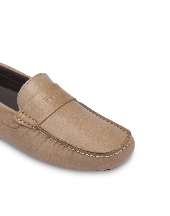 Pollini Mocassini Driver In Vitello Eazy Taupe Offerta