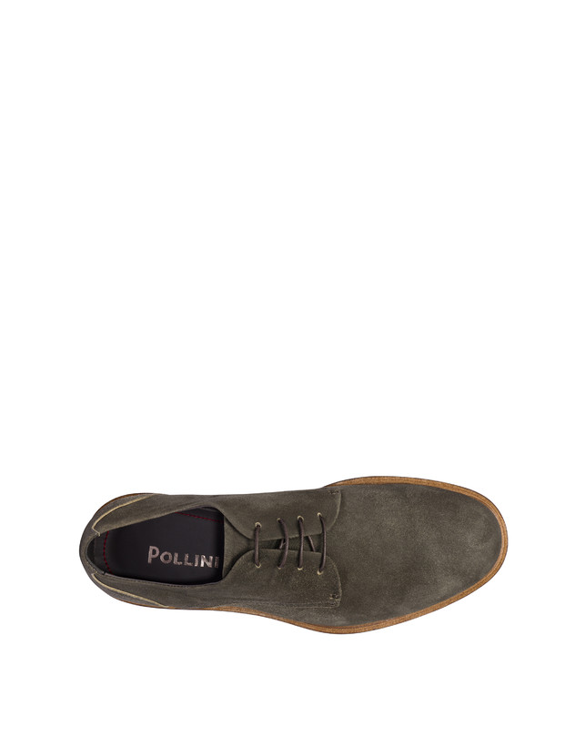 Pollini Derby In Scamosciato Classic Grafite Saldi