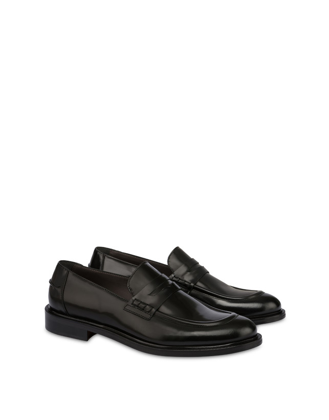 Pollini Mocassini In Vitello Abrasivato 1920 Nero Vendita Calda