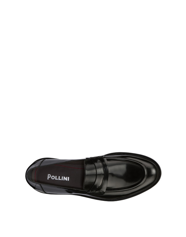 Pollini Mocassini In Vitello Abrasivato 1920 Nero Vendita Calda
