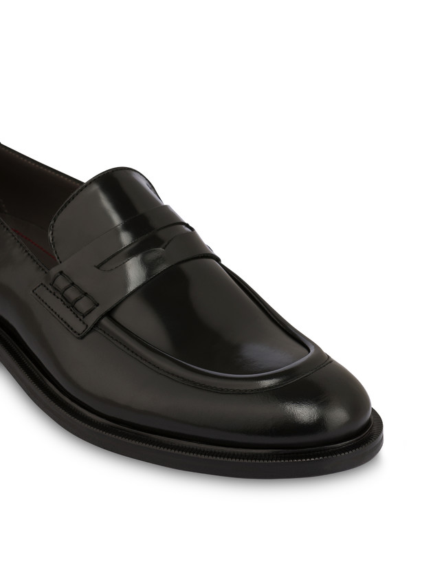 Pollini Mocassini In Vitello Abrasivato 1920 Nero Vendita Calda