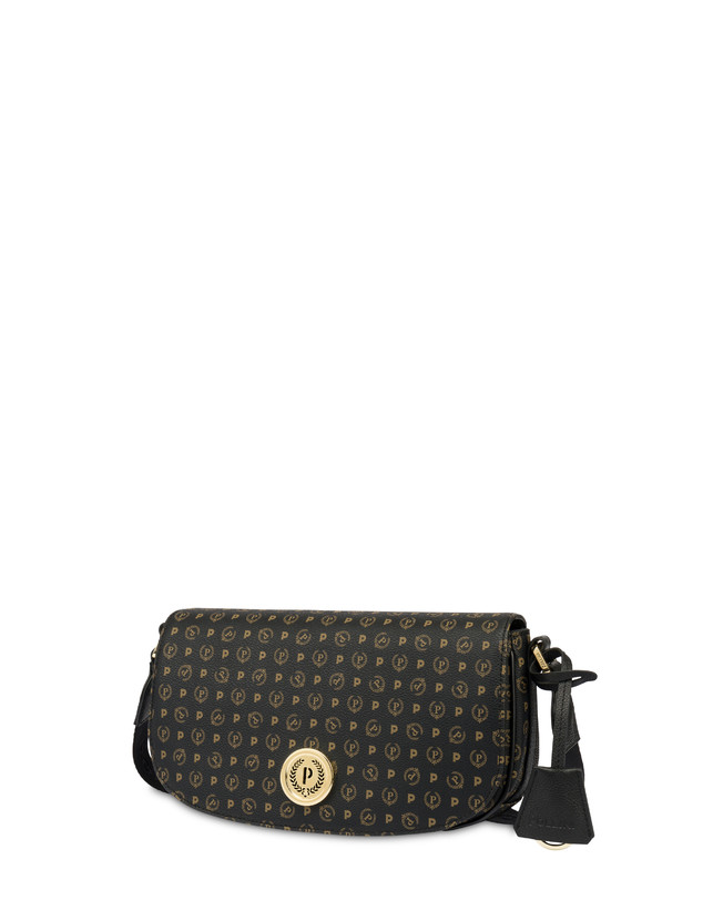 Pollini Borsa A Tracolla Heritage Pvc Nero/nero Negozio
