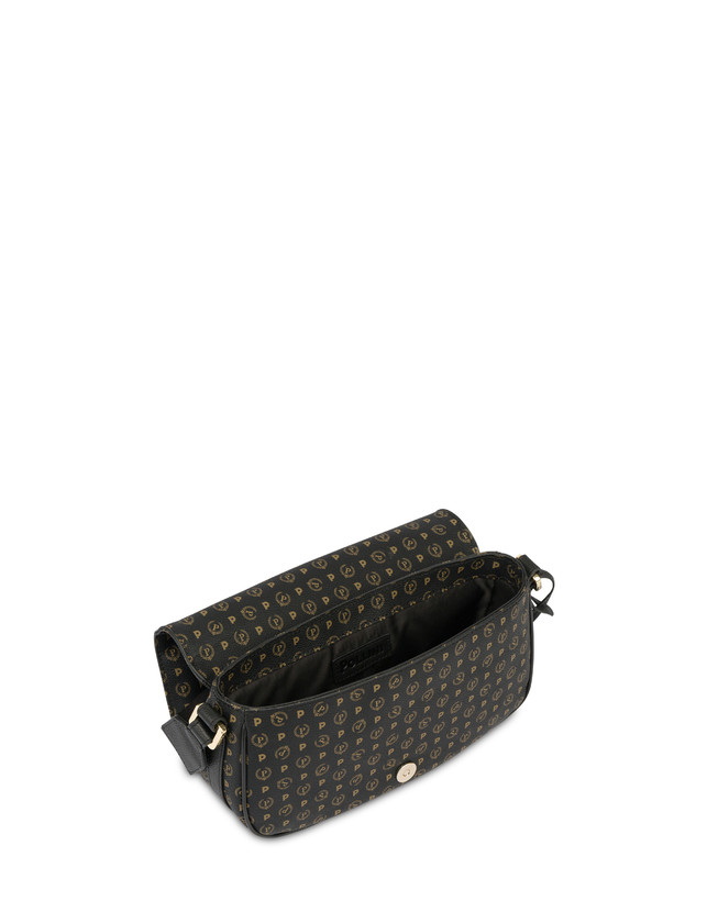 Pollini Borsa A Tracolla Heritage Pvc Nero/nero Negozio