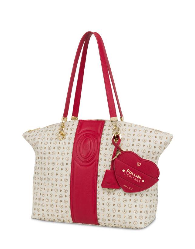 Pollini Tote Bag Heritage 70th Anniversary Avorio/rosso 2025