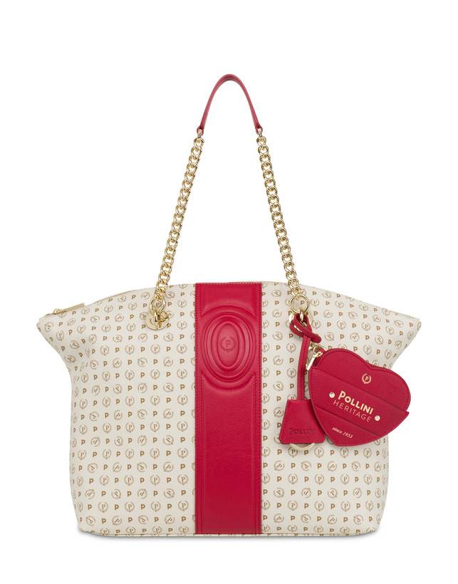 Pollini Tote Bag Heritage 70th Anniversary Avorio/rosso 2025