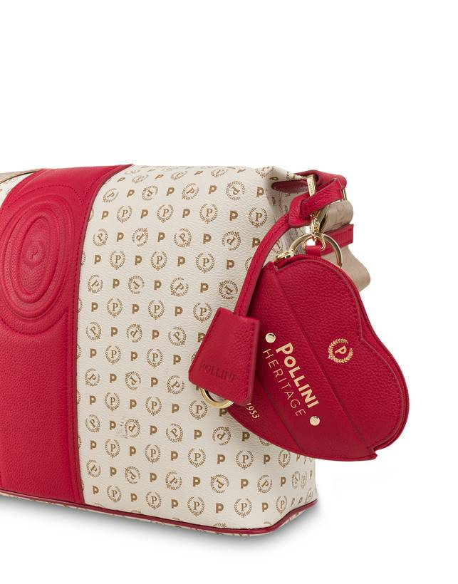 Pollini Borsa A Spalla Heritage 70th Anniversary Avorio/rosso Qualità