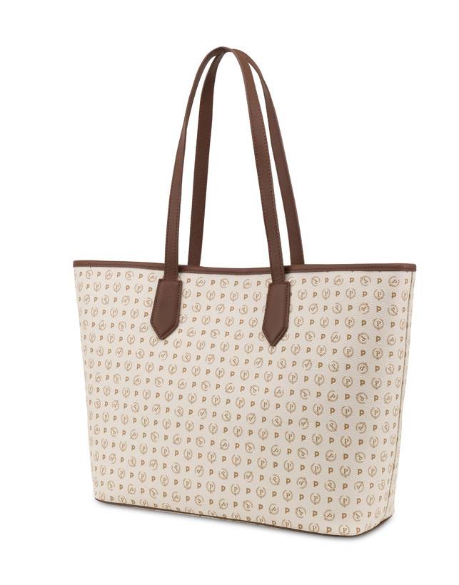 Pollini Shopping Bag Heritage 70th Anniversary Avorio/marrone Spedizione Gratuita