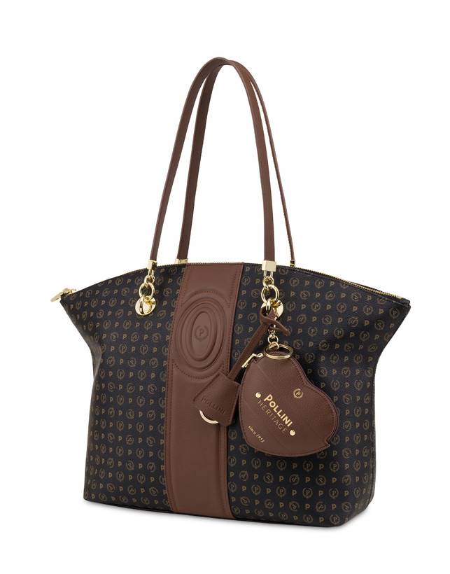 Pollini Tote Bag Heritage 70th Anniversary Nero/marrone Comprane uno, ottenene uno gratis