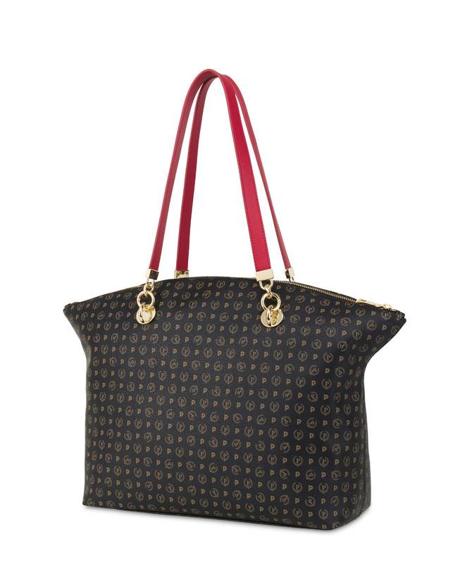 Pollini Tote Bag Heritage 70th Anniversary Nero/rosso Negozi Online