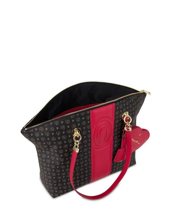 Pollini Tote Bag Heritage 70th Anniversary Nero/rosso Negozi Online