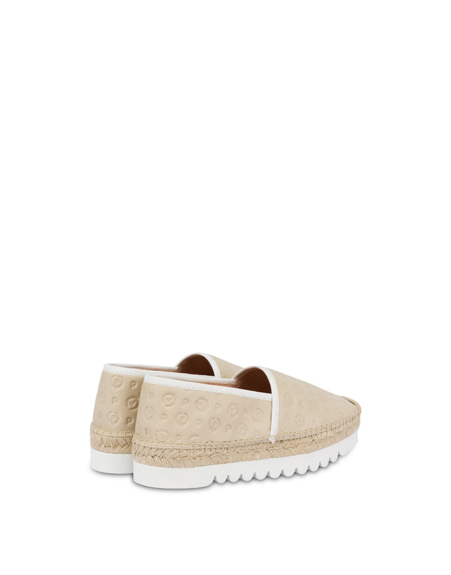 Pollini Espadrillas Heritage Logo Embossed Avorio Affare Del Giorno