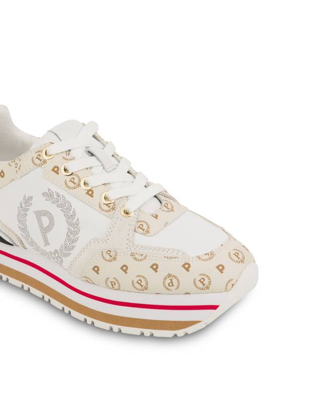 Pollini Sneakers In Vitello Heritage Forever Avorio/avorio/bianco Fino al 60% di sconto