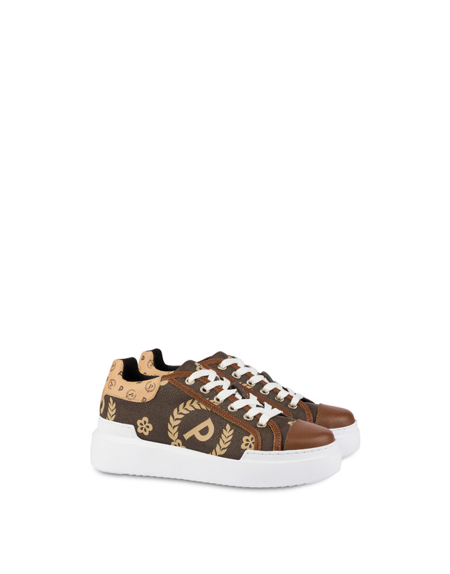 Pollini Sneakers Maxi Heritage Day Sì! Crema/marrone/marrone Limitato a 3 giorni