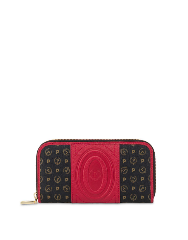 Pollini Portafoglio Zip Around Heritage 70th Anniversary Nero/rosso