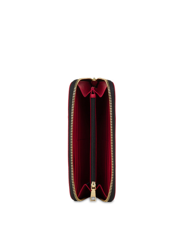 Pollini Portafoglio Zip Around Heritage 70th Anniversary Nero/rosso 2025