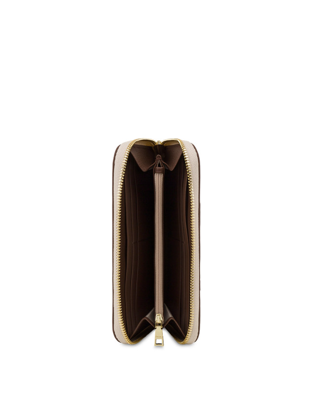 Pollini Portafoglio Zip Around Heritage 70th Anniversary Avorio/marrone Italia