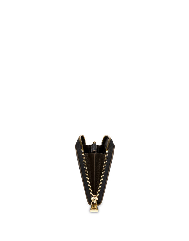 Pollini Portafoglio Con Zip Special Heritage. Avorio/nero/bronzo Spedizione Gratuita