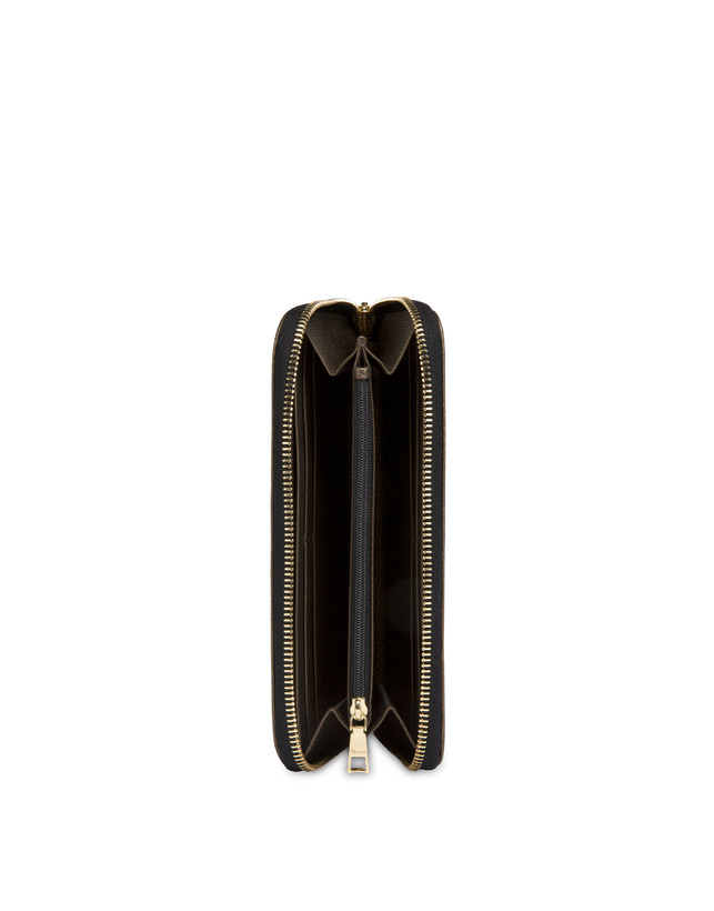 Pollini Portafoglio Con Zip Special Heritage. Avorio/nero/bronzo Spedizione Gratuita