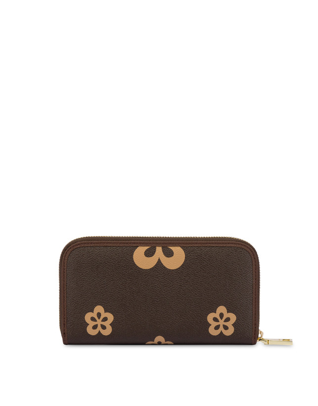 Pollini Portafoglio Zip Around Day-si! Heritage Crema/marrone/marrone Soddisfazione Garantita