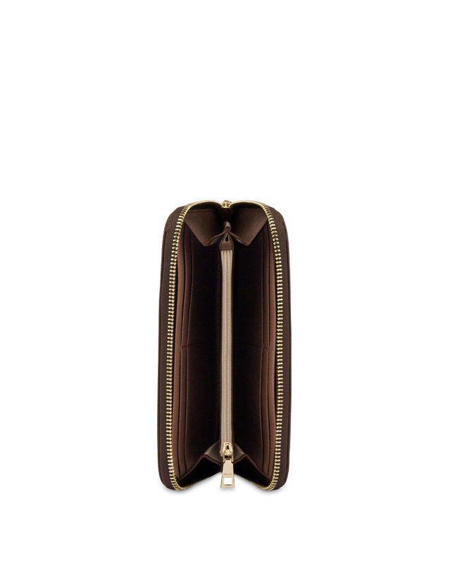 Pollini Portafoglio Zip Around Day-si! Heritage Crema/marrone/marrone Soddisfazione Garantita