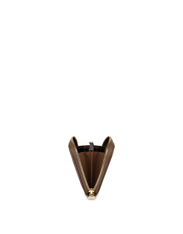 Pollini Portafoglio Zip Around Heritage Logo Classic Multicolor/marrone Qualità Garantita