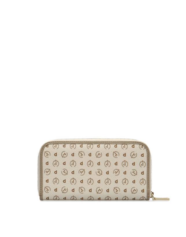 Pollini Portafoglio Zip Around Heritage Logo Classic Avorio/ghiaccio Negozi Online
