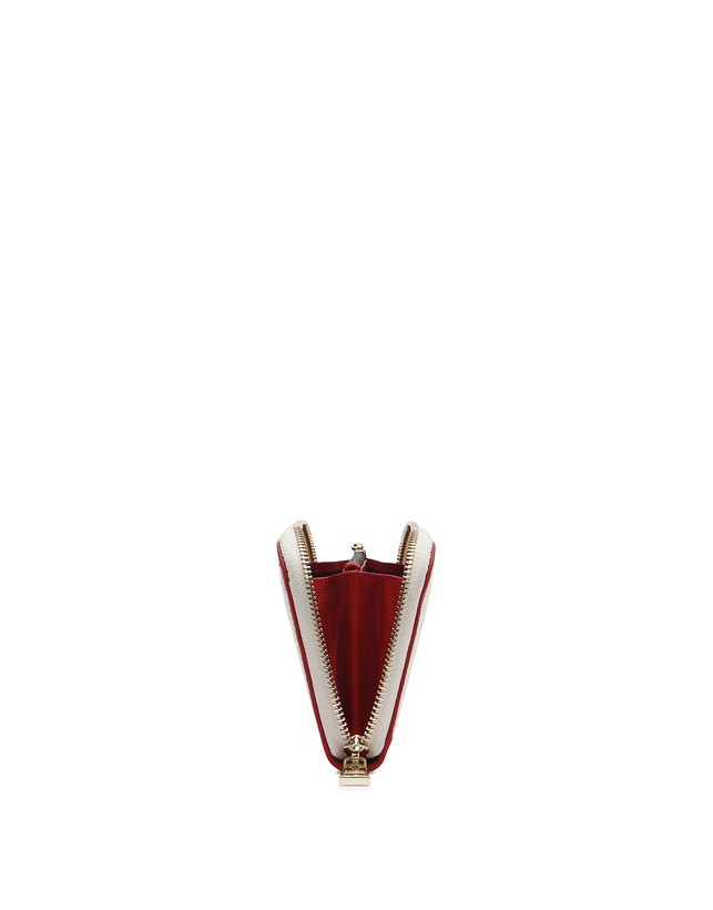 Pollini Portafoglio Zip Around Heritage Logo Classic Avorio/lacca Acquista Ora